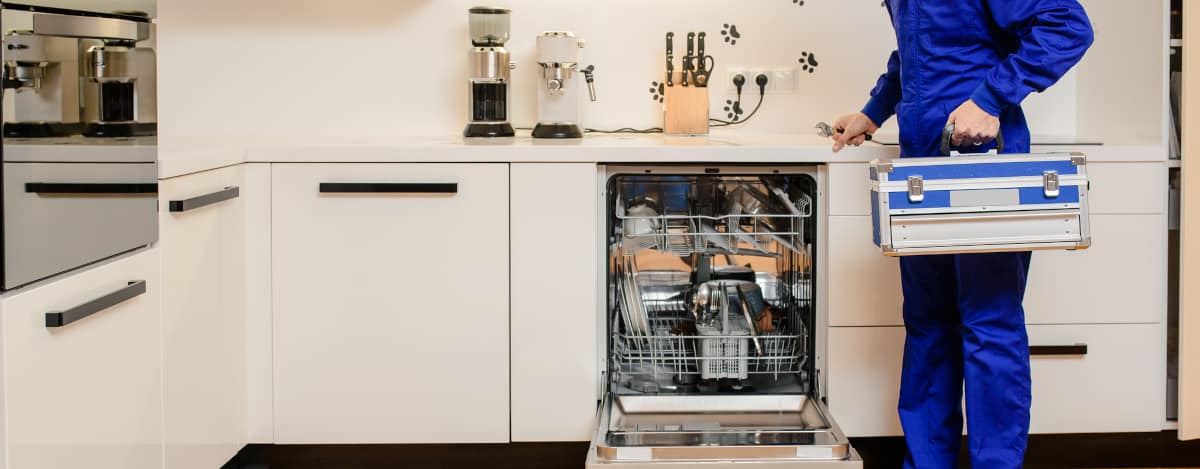 Dishwasher Tech At Work